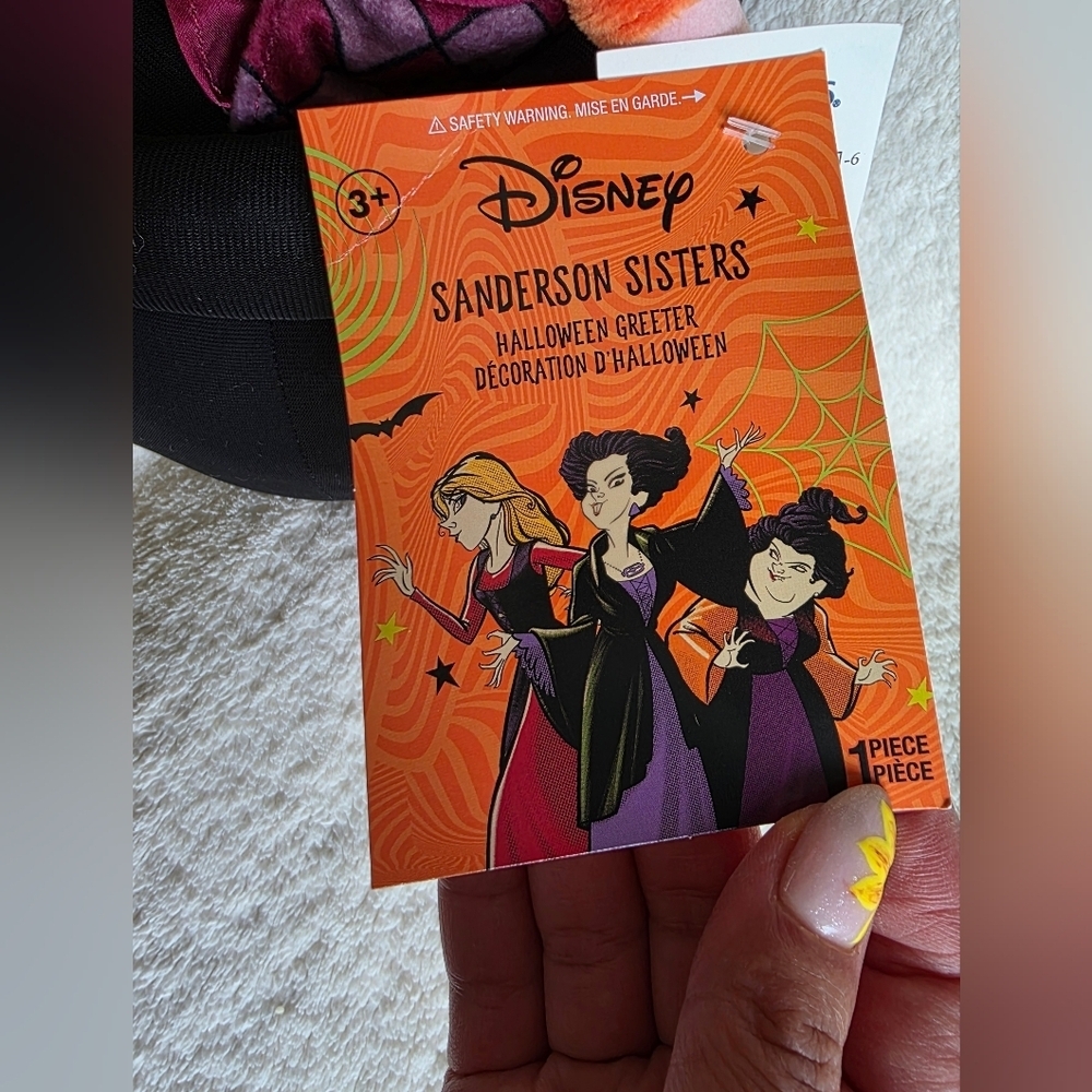 NWT Halloween Disney Hocus Pocus Sanderson Sisters Cauldron Plush Greeter Large - Picture 3 of 6